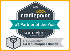 Source Inc Cradlepoint partner of the year 2020 badge